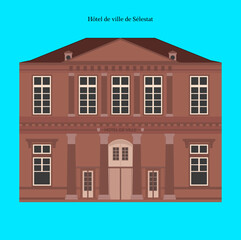 H&ocirc;tel de ville de S&eacute;lestat, France