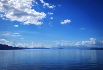 clouds over the lake