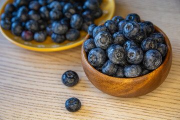 Healthy Organic Blueberries Close-Up