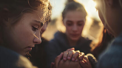 Young Teammates Supporting a Friend in Need, Unity and Compassion Theme