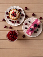 Delicious Dessert Assortment with Fresh Berries