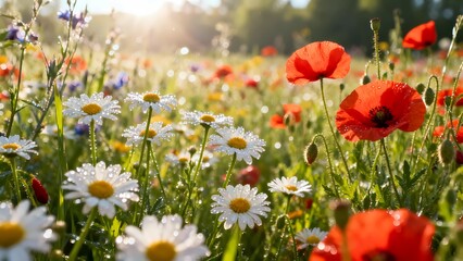 Fototapeta premium field of flowers