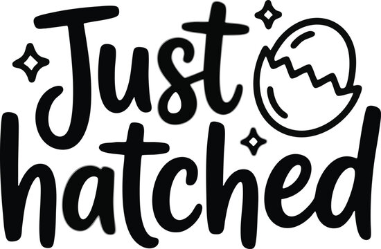 ust Hatched Baby Typography