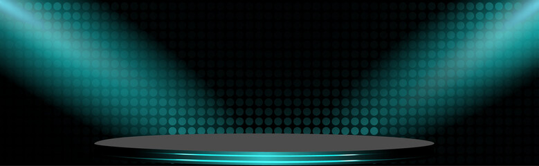 abstract blue stage background