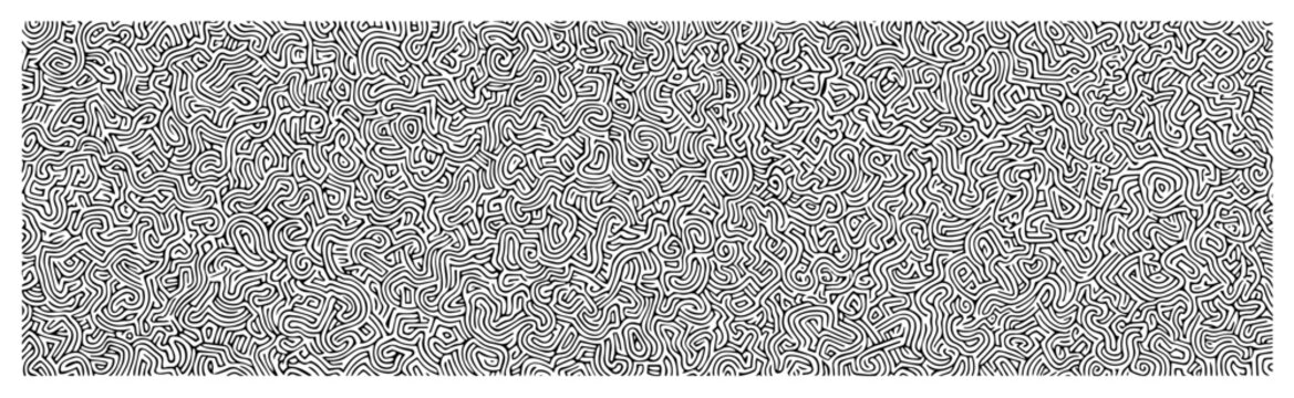 Seamless Black and White Labyrinth Pattern Abstract Wavy Lines Vector Texture