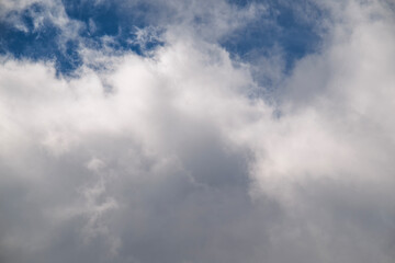 The sky is blue and cloudy