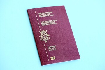 Belgium Passport Light Blue Paper