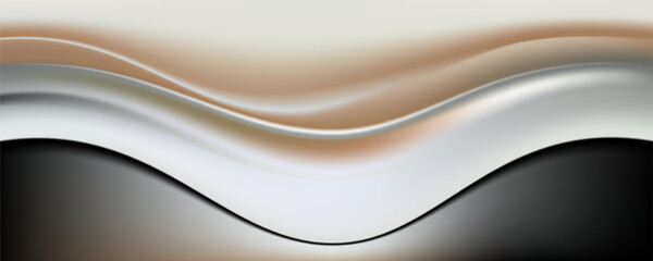 white and black business wave banner background. Vector