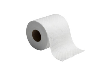 Fototapeta premium roll of toilet paper. Isolated on transparent background, png