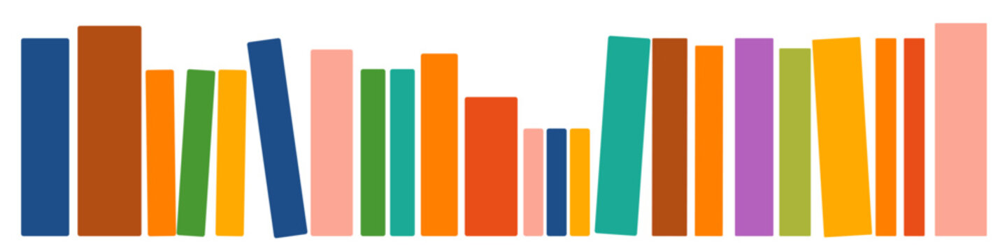 bookshelf vector. book minimalist set