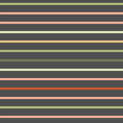 Christmas stripe pattern background border. Festive vector seamless repeat of horizontal hand drawn textured lines. 