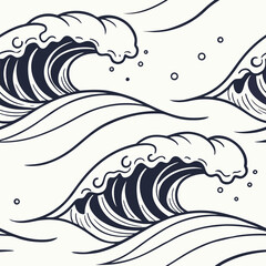 Fototapeta premium vector illustration of a wave
