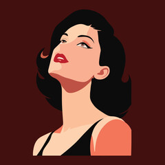 vector illustration of a woman