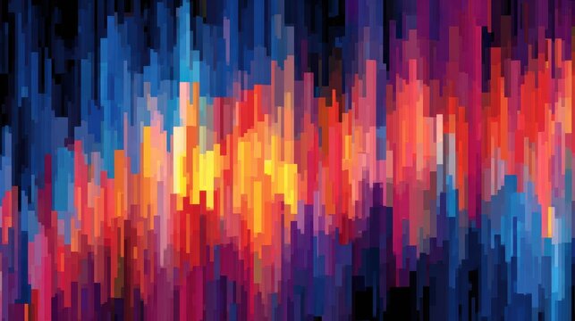 Abstract background colorful digital pixel, no logos, no brands