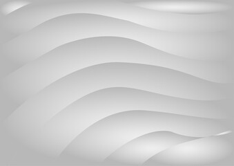 Monochromatic Abstract Background with Smooth Curving Layers and Soft Shadows Creating a Sliced 3D Paper Cut Effect