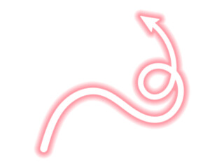 Obraz premium arrow illustration in pink and white against a pointing upwards.