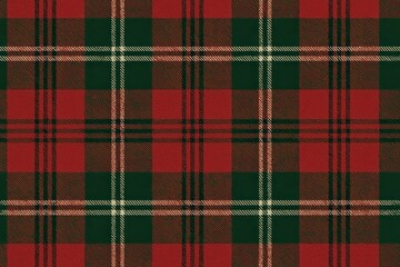 Classic red and green tartan seamless pattern high resolution textile background