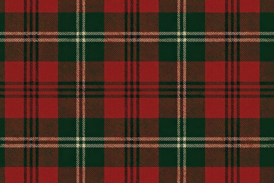 Classic red and green tartan seamless pattern high resolution textile background