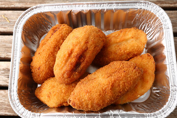 croquettes as tipical breaded spanish food as tapas