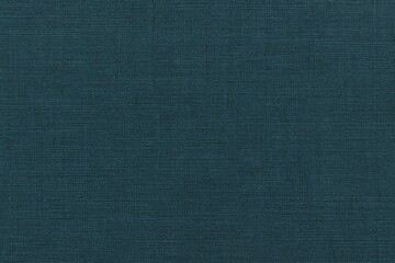 Fototapeta premium Seamless dark teal woven fabric texture natural cotton linen textile background