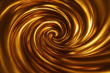Naklejka premium Swirling liquid gold abstract background with luminous highlights and smooth metallic flow