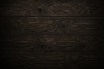 Naklejka premium Weathered dark wood plank background with rich grain texture rustic and versatile