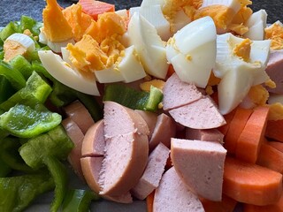 salad with vegetables