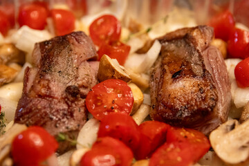 One pot seared lamb steak
