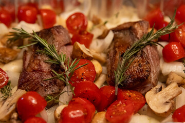 One pot seared lamb steak