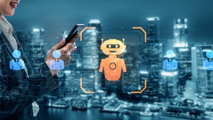 AI is selected to replace human employees, illustrating automation and workforce transformation driven by artificial intelligence in digital operations Marrow