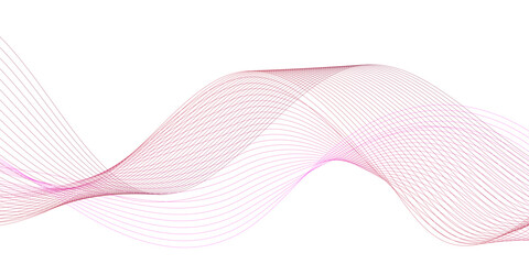 Abstract colorful pink wave and curve lines with technology background. Abstract wavy lines for science, technology, banner, business, template, flyer design.	