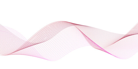 Abstract colorful pink wave and curve lines with technology background. Abstract wavy lines for science, technology, banner, business, template, flyer design.	