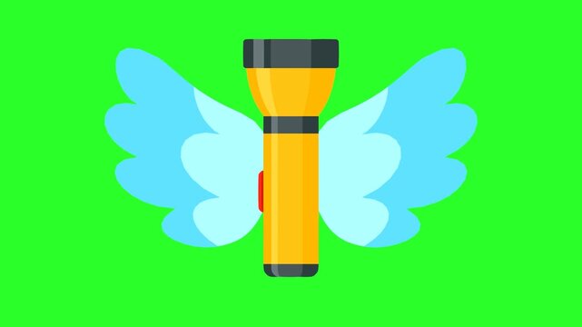Flying Flashlight with Wings for Guidance and Exploration Concept
