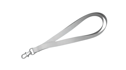 White Lanyard Mockup Template Isolated