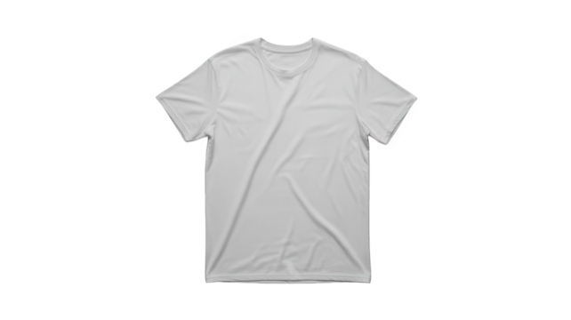 Blank Grey T-Shirt Mockup Rumpled