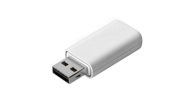 Blank USB Memory Stick Mockup Top View