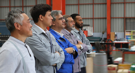 engineer team full skill quality for maintenance and training in industry factory worker , warehouse Workshop for factory operators,mechanical engineering team production.