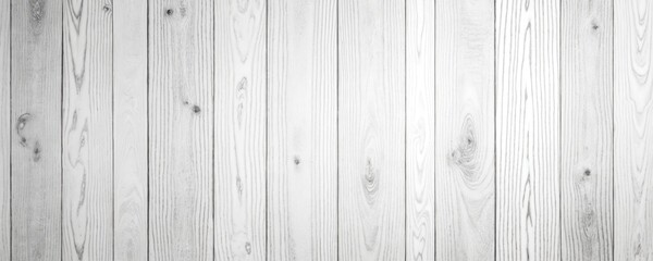 Obraz premium Whitewashed wooden planks with natural texture, realistic grain. Wooden surface with detailed knots, rings. Light grey wooden background with vertical boards. Rustic wooden texture for design,