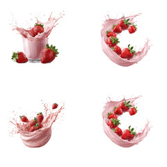 strawberries in glass