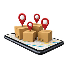 3d render of a cardboard box with a symbol on a white background