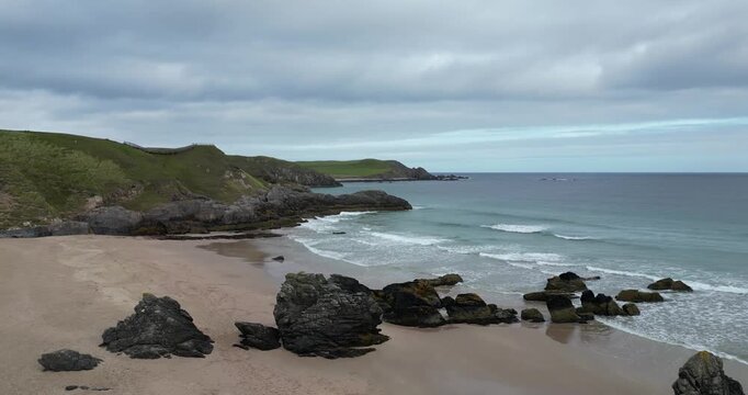 Sango Bay beach at Durness one of scotlands stunning North Atlantic beaches located in the northwest scottish Highlands