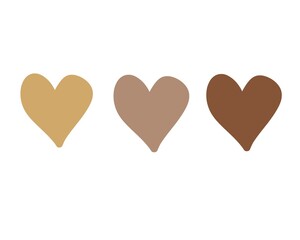 Chocolate love background illustration. Chocolate love shape. Chocolate character background concept.