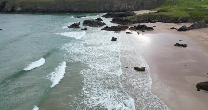 Sango Bay beach at Durness one of scotlands stunning North Atlantic beaches located in the northwest scottish Highlands
