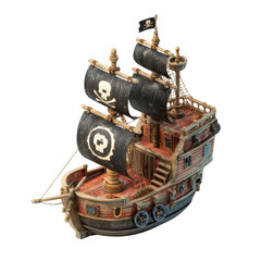 3D Isometric Pirate Ship