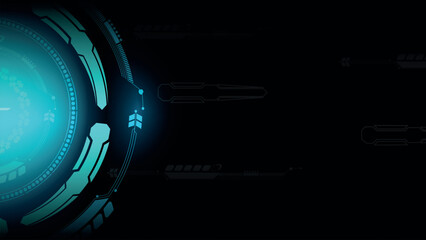 High-Tech HUD Background Vector