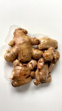 Ginger root or Ginger or Zingiber officinale is widely used as a spice and a folk medicine. Close up, Selective focus