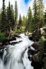 Waterfall at the Grand Teton National Park