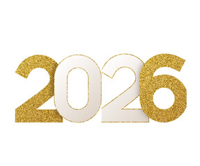 Celebrate 2026 with glittering gold and bright optimism, perfect for New Year greetings, invitations, and festive marketing campaigns to inspire joy