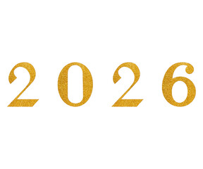 Celebrate 2026 with shimmering gold numbers, perfect for New Year's or event invites. Create a festive mood with this glamorous touch of sparkle!