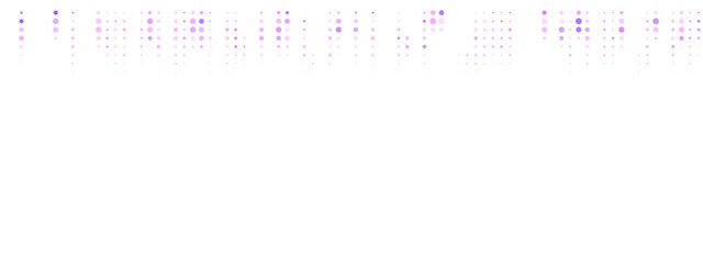 Fototapeta premium Abstract digital background with glowing purple and pink dots creating a futuristic data flow pattern on a dark screen